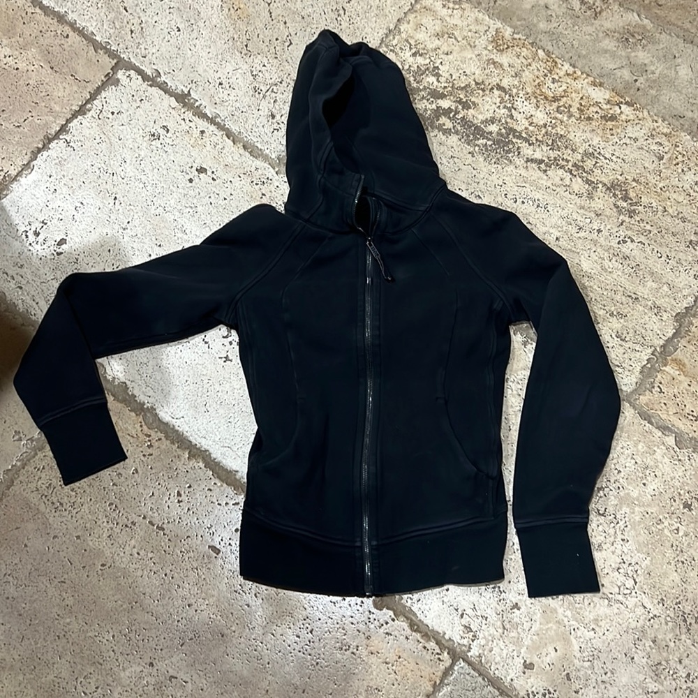 Black Lululemon scuba  hoodie size 4